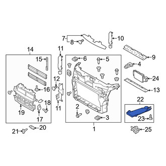 Ford OE - Front Radiator Support Splash Shield