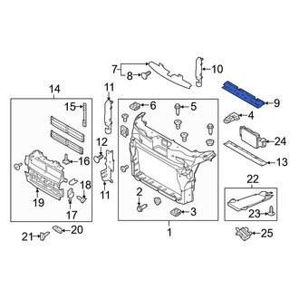 Ford OE - Front Upper Radiator Support Baffle