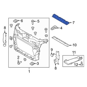 Ford OE - Front Upper Radiator Support Air Deflector