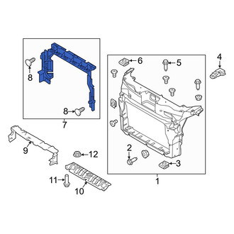Ford OE - Front Upper Radiator Support Air Deflector