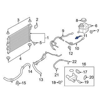 Ford OE - Engine Coolant Overflow Hose Bolt