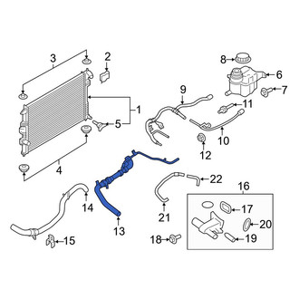 Ford OE - Upper Radiator Coolant Hose