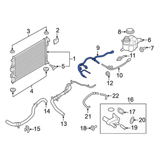 Ford OE - Engine Coolant Overflow Hose
