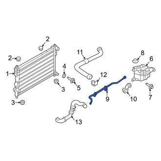 Ford OE - Upper Engine Coolant Overflow Hose