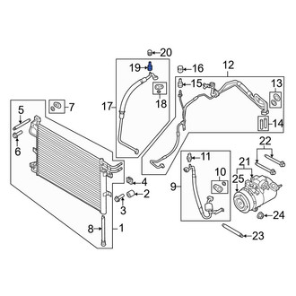 Ford OE - A/C Service Valve Core