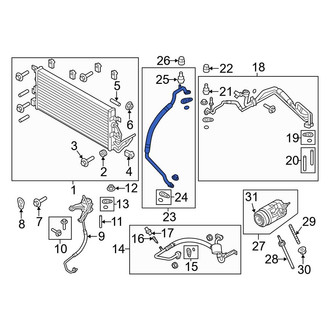 Ford OE - A/C Refrigerant Suction Hose
