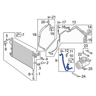 Ford OE - A/C Refrigerant Discharge Hose