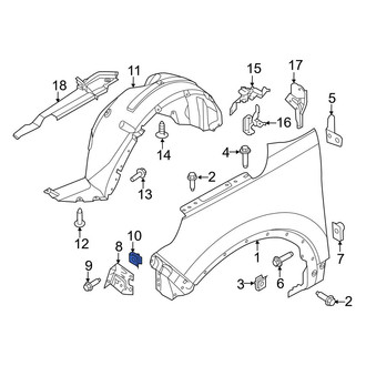 Ford OE - Rear Fender Support Nut