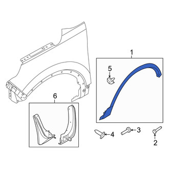 Ford OE - Front Left Wheel Arch Molding