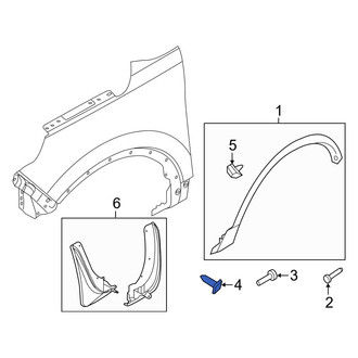 Ford OE - Wheel Arch Molding Clip