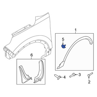 Ford OE - Wheel Arch Molding Clip