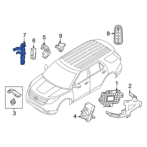 Keyless Entry Receiver Bracket