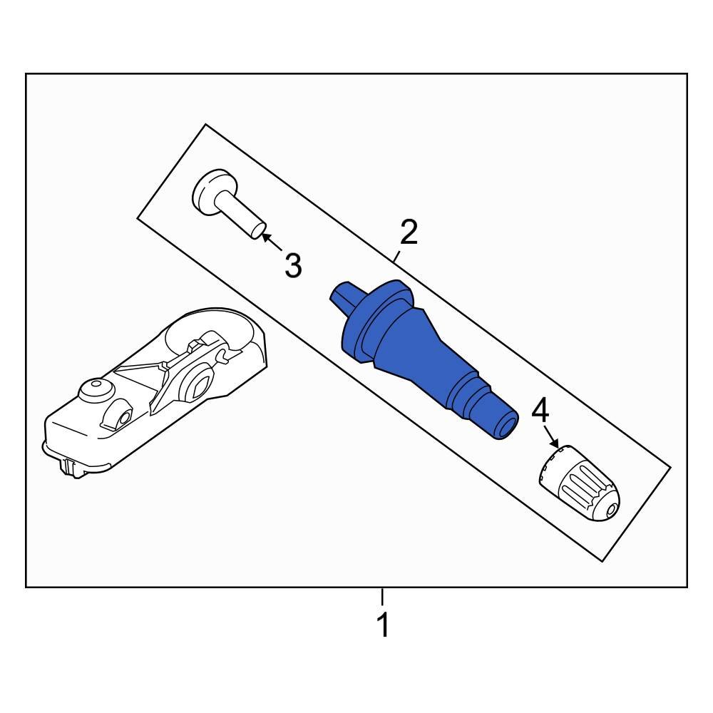Ford OE F2GZ1700C Tire Pressure Monitoring System Valve Stem