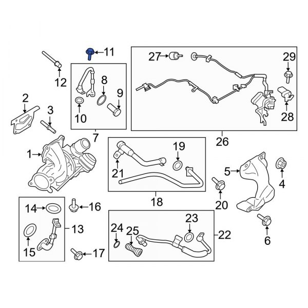 Turbocharger Oil Line Bolt