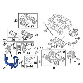 Ford OE - Engine Oil Cooler Hose Assembly