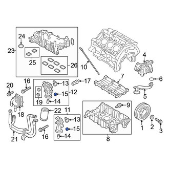 Ford OE - Engine Oil Filter Adapter Seal