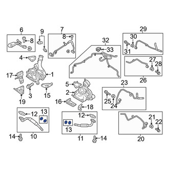 Ford OE - Turbocharger Oil Line Gasket