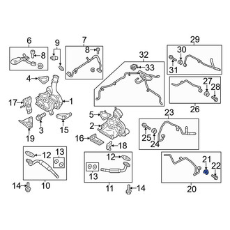 Ford OE - Turbocharger Coolant Line Washer