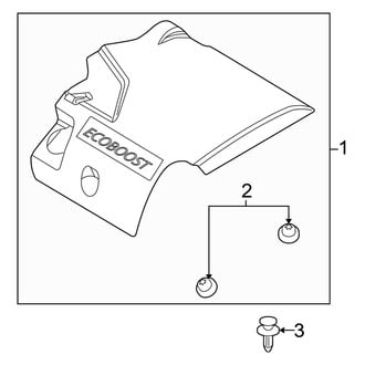 Ford OE - Engine / Transaxle - Engine Appearance Cover (T Engine VIN Character)