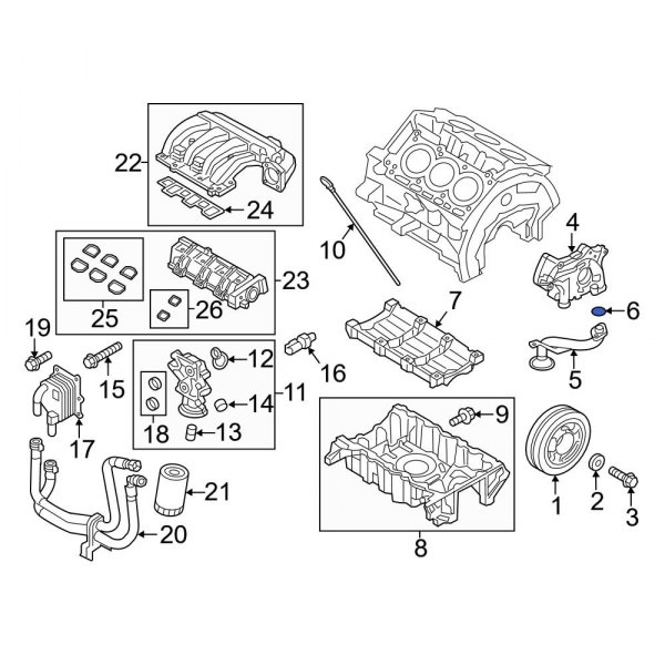 Engine Oil Pump Pickup Tube Gasket