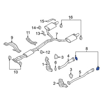 Ford OE - Rear Catalytic Converter Gasket