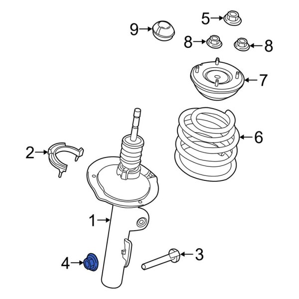 Suspension Strut Nut