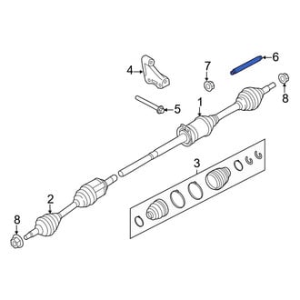 Ford OE - CV Axle Shaft Carrier Bearing Stud