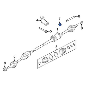 Ford OE - CV Axle Shaft Carrier Bearing Nut