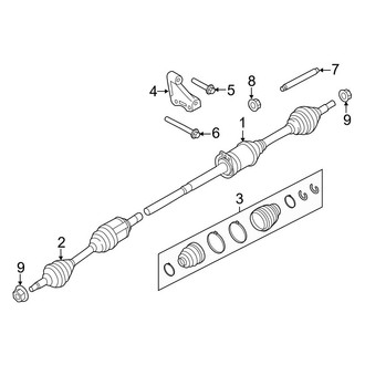 Ford OE - Front Suspension - Drive Axles