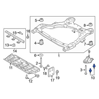 Ford OE - Rear Suspension Crossmember Bolt