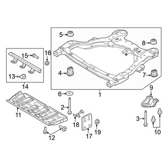 Ford OE - Front Suspension - Crossmembers & Components (3.7L)