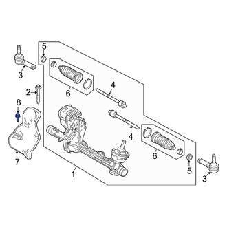 Ford OE - Rack and Pinion Heat Shield Bolt