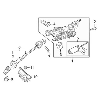 Ford OE - Steering Column Assembly (Power Tilt/Telescope)