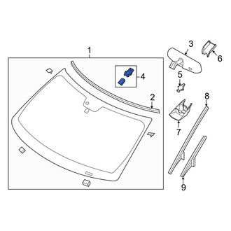Ford OE - Interior Rear View Mirror Bracket