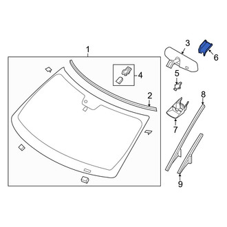 Ford OE - Front Upper Interior Rear View Mirror Cover