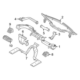 Ford OE - Instrument Panel - Ducts (Front)