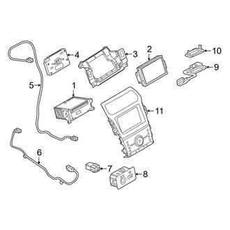 Ford OE - Instrument Panel - Sound System (Receiver, With Interface #5)