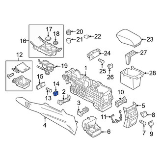 Ford OE - Front 12 Volt Accessory Power Outlet Cover