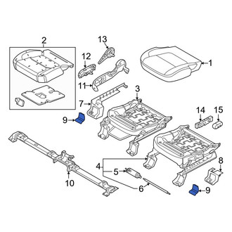 Ford OE - Seat Track Cover Cap