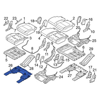Ford OE - Right Seat Track Support Bracket