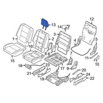 Ford OE - Center Right Headrest