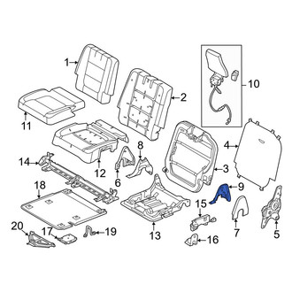 Ford OE - Seat Latch Cover