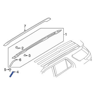 Ford OE - Right Roof Luggage Carrier Side Rail Bracket