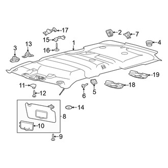 Ford OE - Roof - Interior Trim (W/O Sunroof)