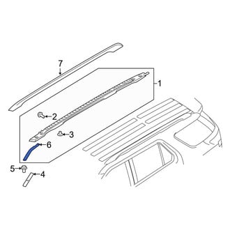 Ford OE - Front Right Roof Rack Cover