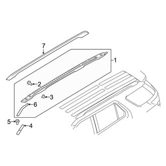 Ford OE - Roof Trim (With Sunroof)