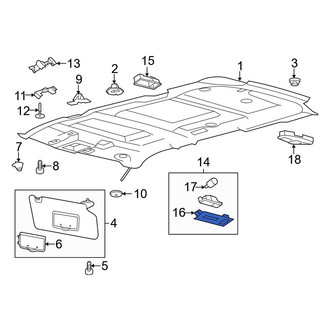 Ford OE - Left Roof Bezel