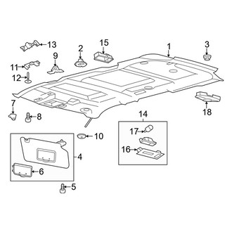 Ford OE - Roof - Interior Trim (With Sunroof)