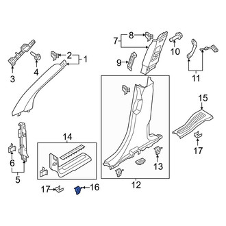 Ford OE - Door Sill Plate Clip