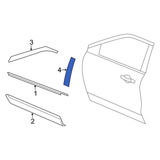 Ford OE - Rear Left Door Applique